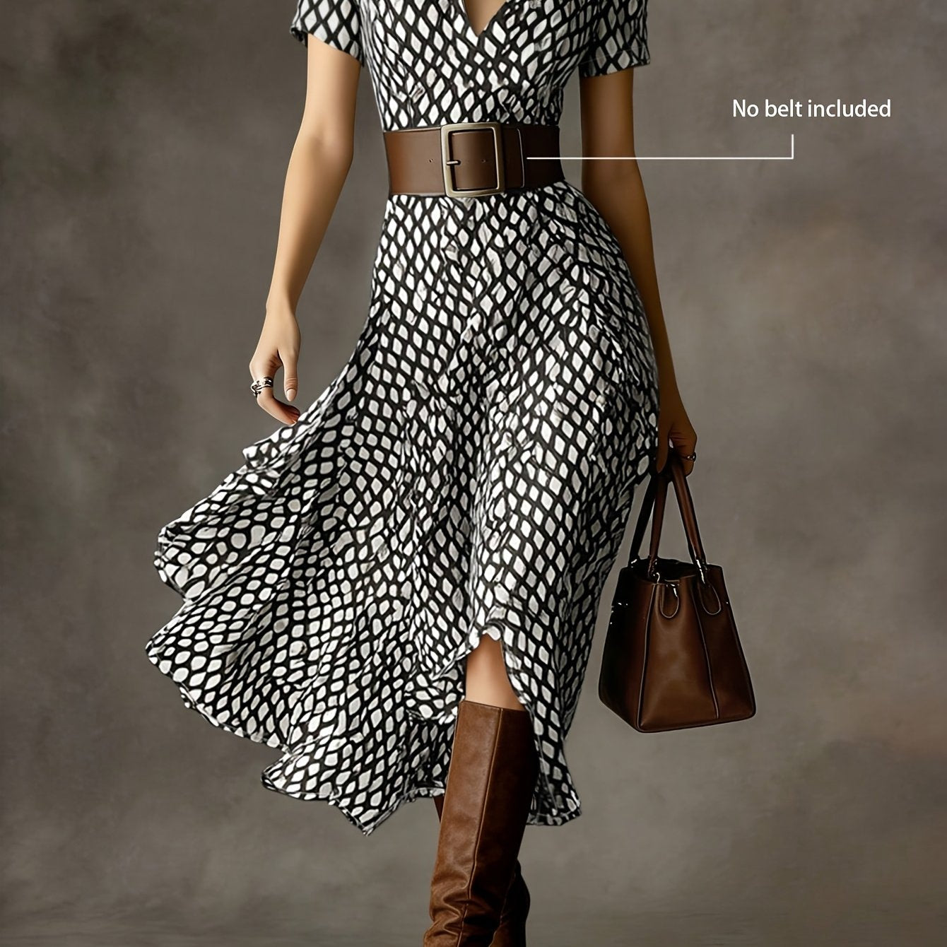 Orly™ | Vestido Midi Floral de Estilo Francés Retro y Elegante
