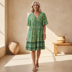 Etta™ | Vestido boho para mujer con estampado floral | Cuello en V