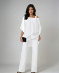 Orosette™ | Conjunto moderno de top asimétrico y pantalón amplio