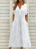 Idunn™ | Vestido de verano Vestido plisado Elegante Moda Moderno