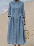 Fern™ | Vestido informal de algodón y denim para mujer