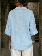 Women's Casual & Comfortable Cotton-linen Long-sleeve Shirt