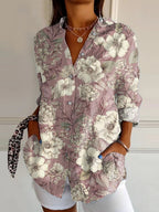 Orix™ | Camisa informal de estilo retro con estampado floral para mujer