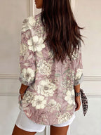 Orix™ | Camisa informal de estilo retro con estampado floral para mujer