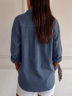 Surne™ | Camisa informal de rayas retro para mujer