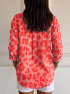 Noxly™ | Camisa informal de manga larga con estampado de leopardo para mujer