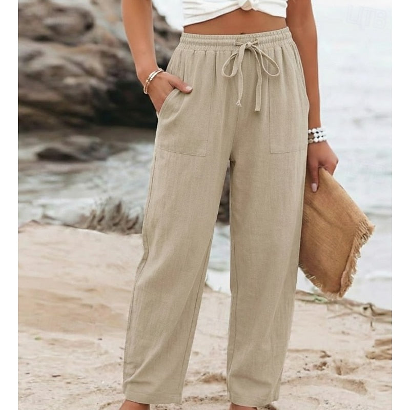 Rhea™ | Pantalones Básico Casual Largo