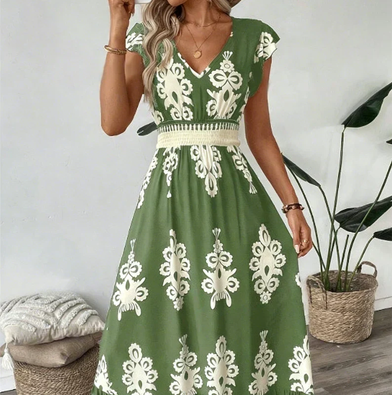 Osyrel | Vestido midi estampado