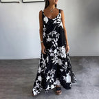Yvela | Vestido sin mangas de algodón con estampado floral
