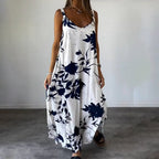 Yvela | Vestido sin mangas de algodón con estampado floral