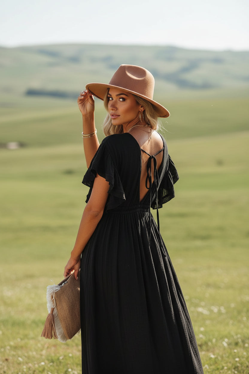 Zarene™ | Vestido Bohemio Largo Chic Óxido